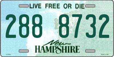 NH license plate 2888732