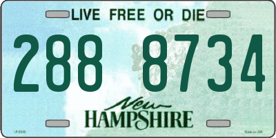 NH license plate 2888734
