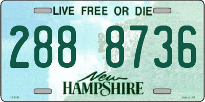 NH license plate 2888736