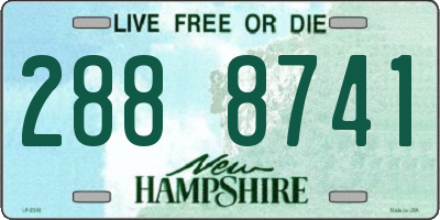 NH license plate 2888741