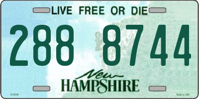 NH license plate 2888744
