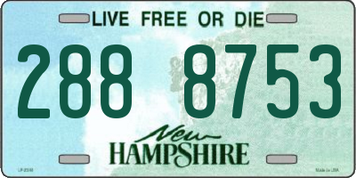 NH license plate 2888753