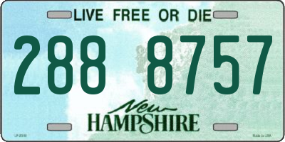 NH license plate 2888757