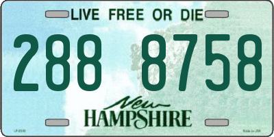 NH license plate 2888758