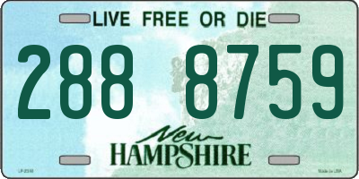 NH license plate 2888759