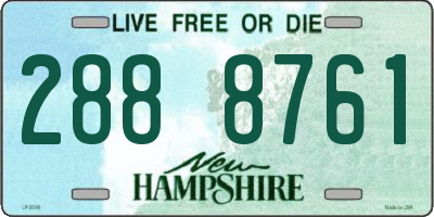 NH license plate 2888761