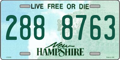 NH license plate 2888763