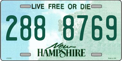 NH license plate 2888769