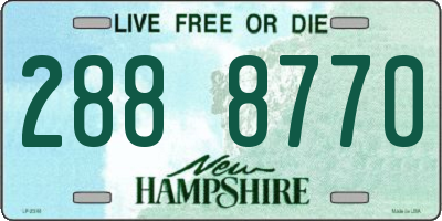 NH license plate 2888770