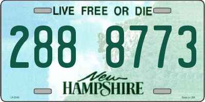 NH license plate 2888773