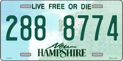 NH license plate 2888774