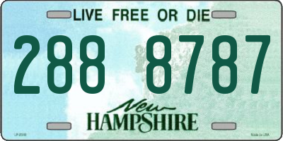 NH license plate 2888787