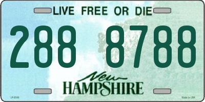 NH license plate 2888788