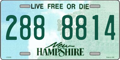 NH license plate 2888814
