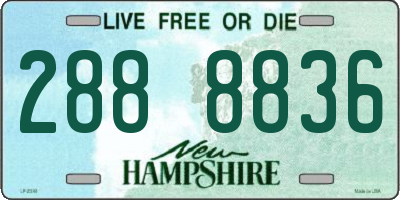 NH license plate 2888836