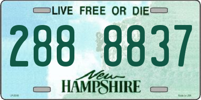 NH license plate 2888837