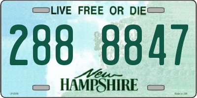 NH license plate 2888847