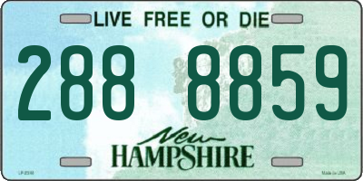 NH license plate 2888859
