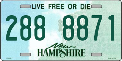 NH license plate 2888871