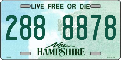 NH license plate 2888878