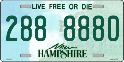 NH license plate 2888880