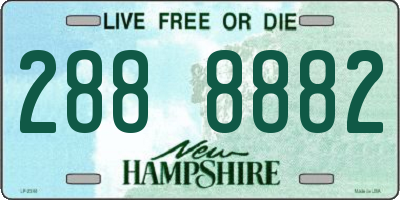 NH license plate 2888882