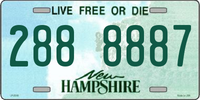 NH license plate 2888887