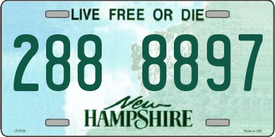 NH license plate 2888897