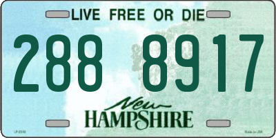 NH license plate 2888917