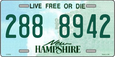 NH license plate 2888942