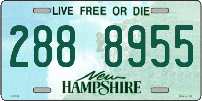 NH license plate 2888955