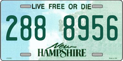 NH license plate 2888956