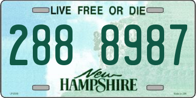 NH license plate 2888987