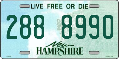 NH license plate 2888990