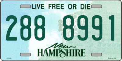 NH license plate 2888991
