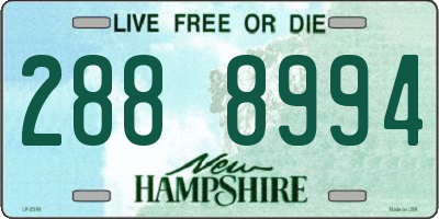 NH license plate 2888994