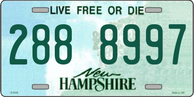 NH license plate 2888997