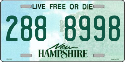 NH license plate 2888998