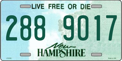 NH license plate 2889017