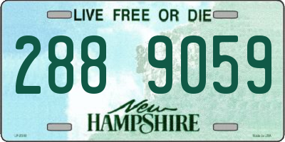NH license plate 2889059