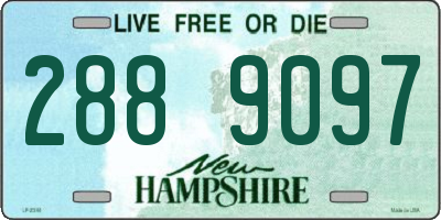 NH license plate 2889097