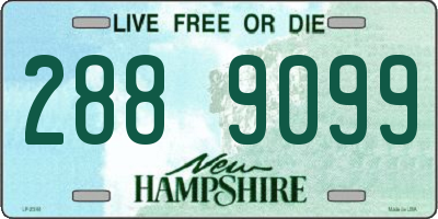 NH license plate 2889099
