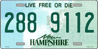 NH license plate 2889112