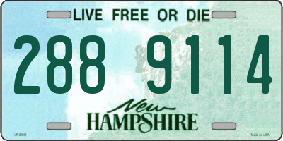 NH license plate 2889114