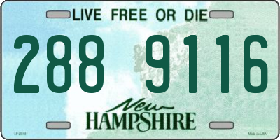 NH license plate 2889116