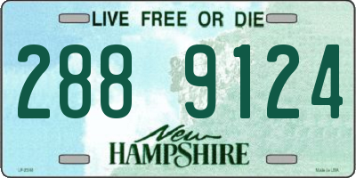 NH license plate 2889124