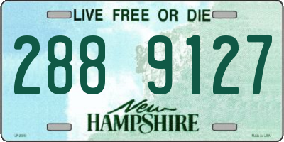 NH license plate 2889127