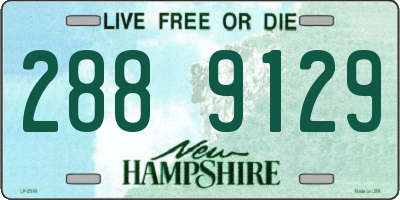 NH license plate 2889129