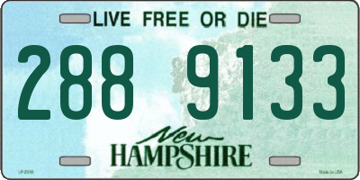 NH license plate 2889133