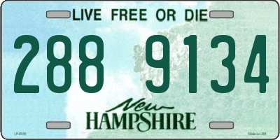 NH license plate 2889134